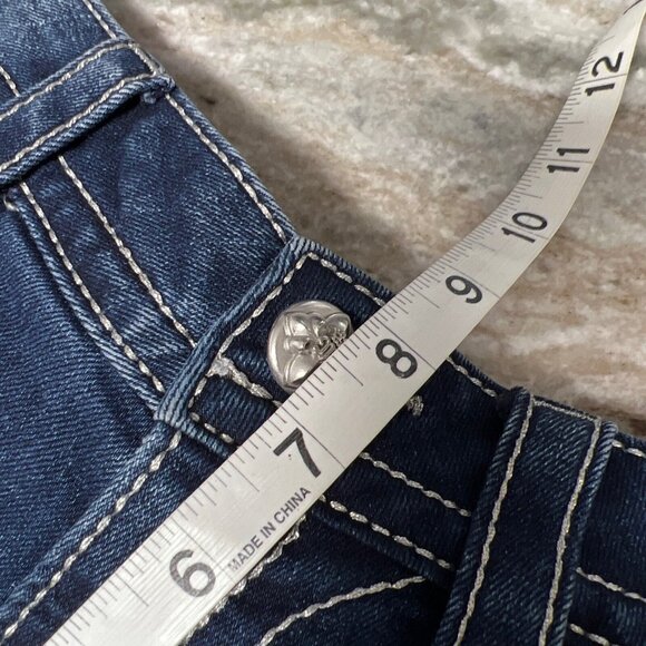 Miss Me Jeans Women’s Size 28 Wing Cross Embellished Medium Wash Bootcut Denim - Picture 9 of 10